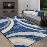 Allstar Contemporary Accent Rug with Crescent Shape design