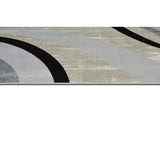 Allstar Contemporary Accent Rug with Crescent Shape design