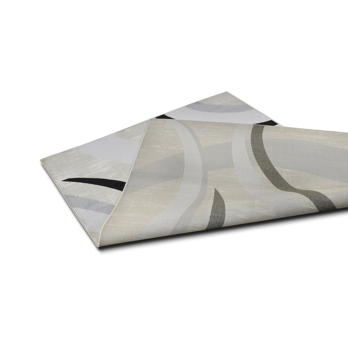 Allstar Contemporary Accent Rug with Crescent Shape design