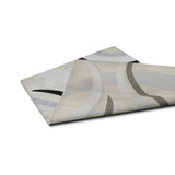 Allstar Contemporary Accent Rug with Crescent Shape design