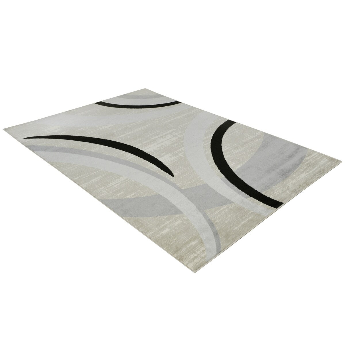 Allstar Contemporary Accent Rug with Crescent Shape design