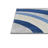 Allstar Contemporary Accent Rug with Crescent Shape design