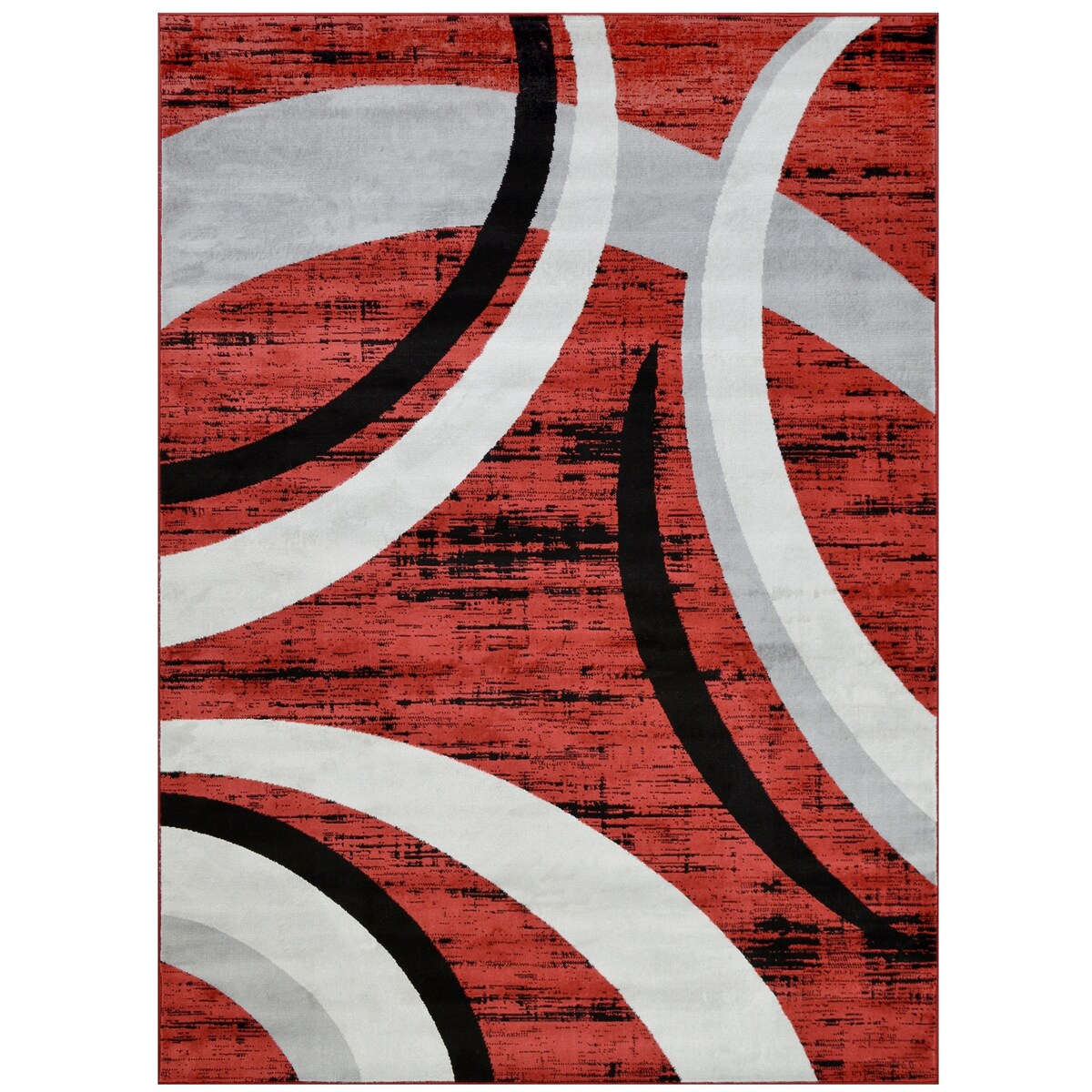 Allstar Contemporary Accent Rug with Crescent Shape design