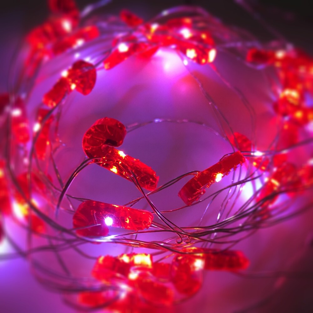 Allure 10-ft, 30-lights Candy Cane String Lights With Timer