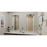 Almany 4-Light Matte Black Bath Light
