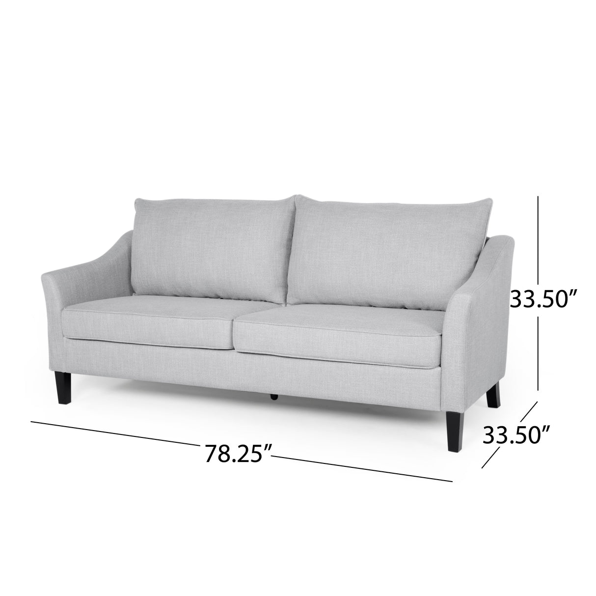 Almeda Contemporary Fabric Sofa by Christopher Knight Home