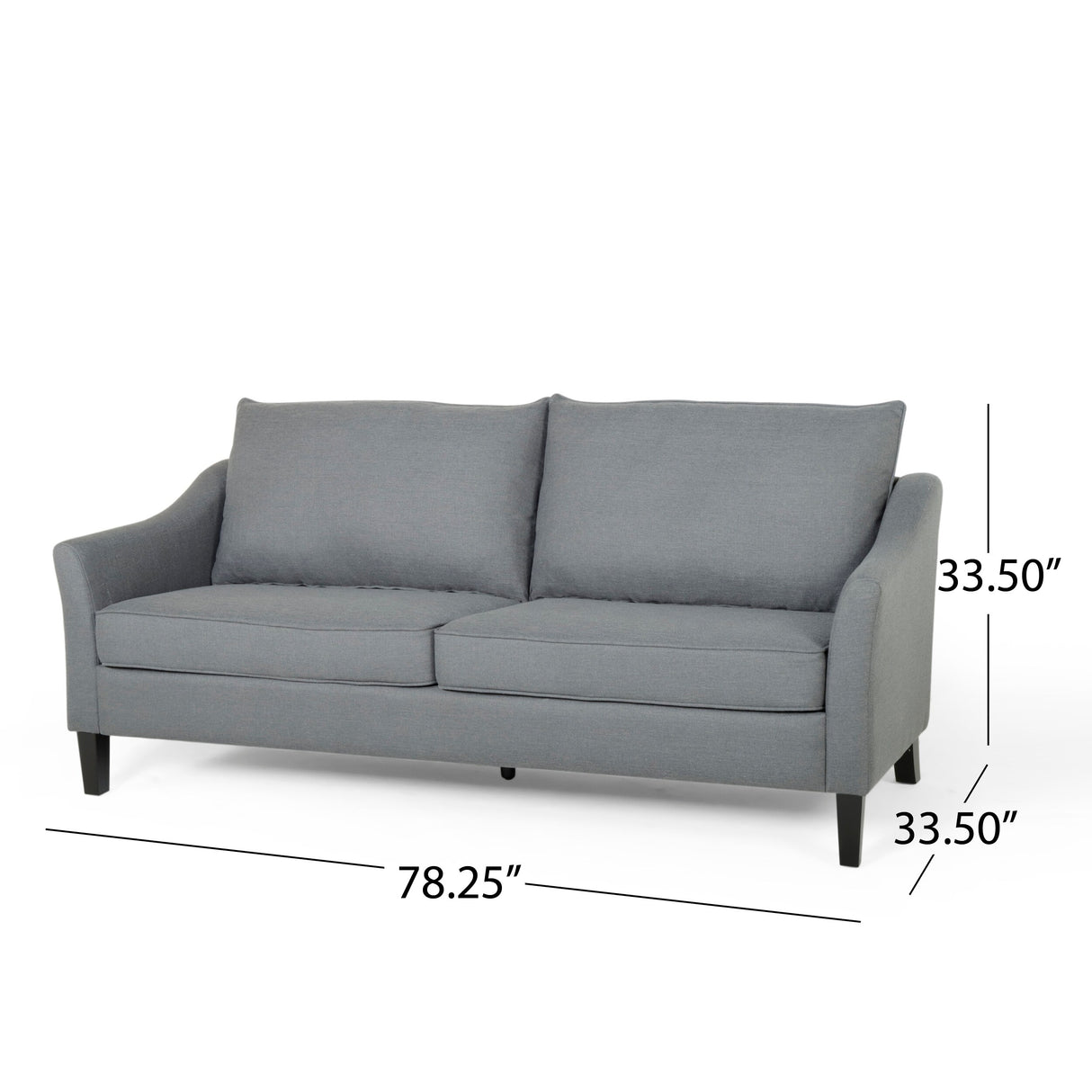Almeda Contemporary Fabric Sofa by Christopher Knight Home