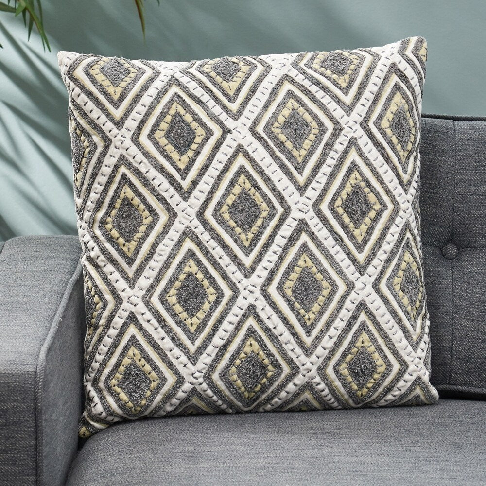 Alneta Boho Handcrafted Fabric Pillow Cover by Christopher Knight Home