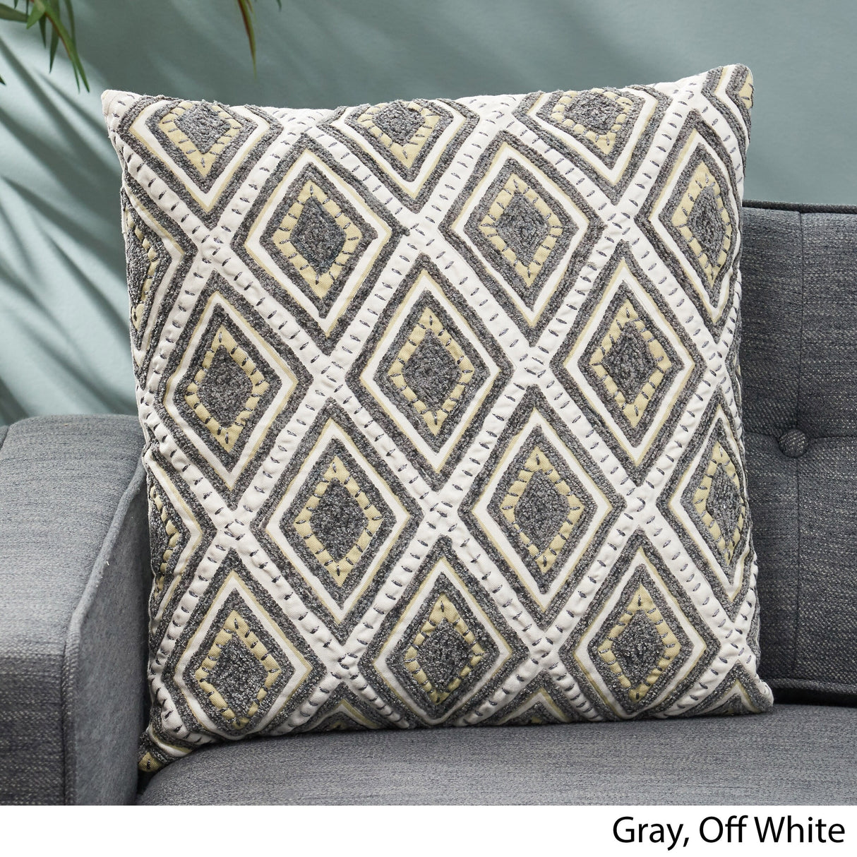 Alneta Boho Handcrafted Fabric Throw Pillow by Christopher Knight Home
