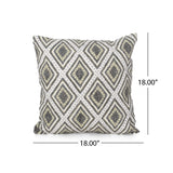 Alneta Boho Handcrafted Fabric Throw Pillow by Christopher Knight Home