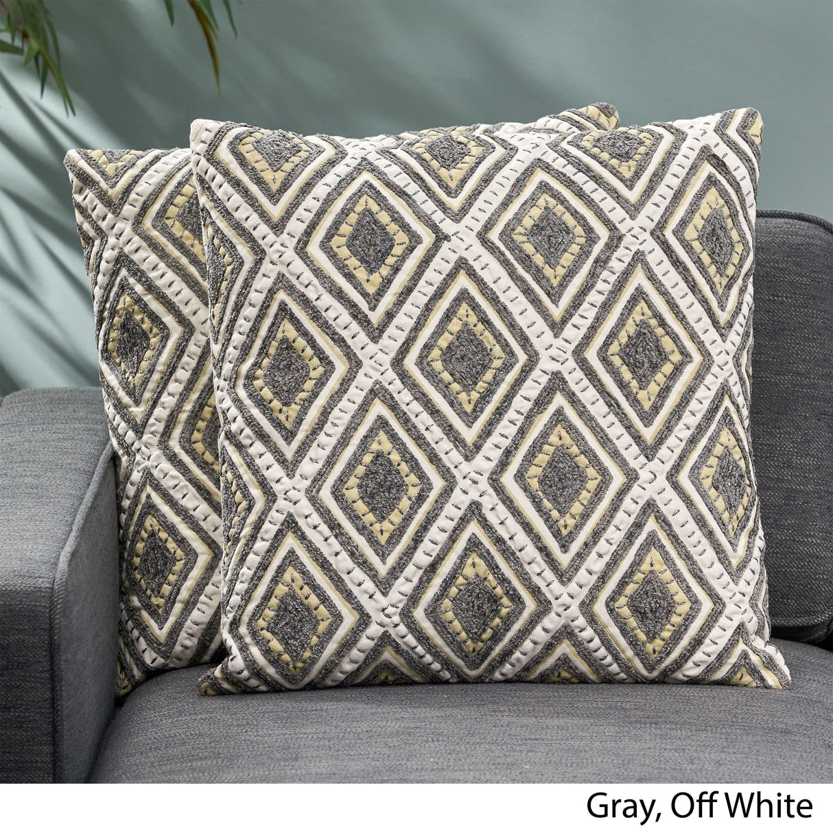 Alneta Boho Handcrafted Fabric Throw Pillow by Christopher Knight Home
