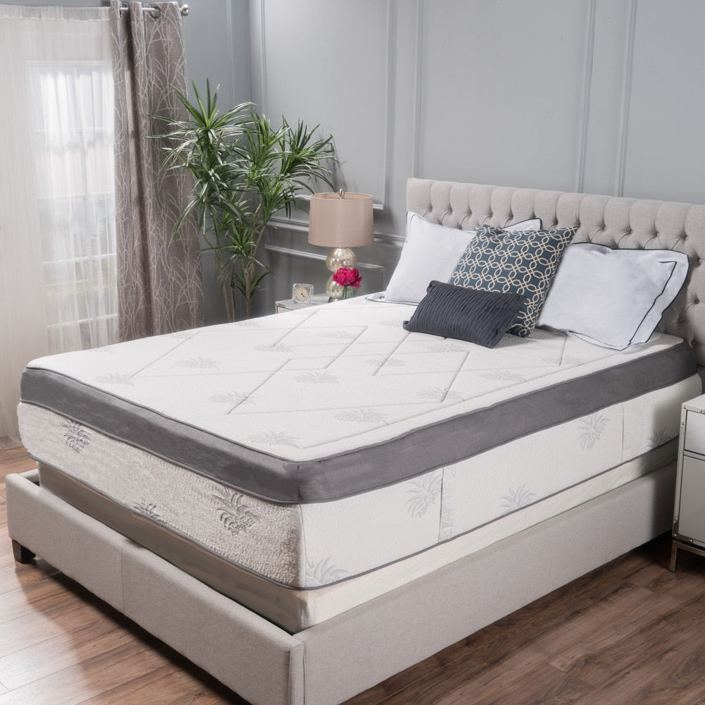 Aloe Gel-Infused Memory Foam Queen Mattress by Christopher Knight Home