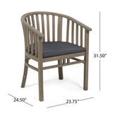 Alondra Outdoor 4 Seater Acacia Wood Circular Dining Set by Christopher Knight Home - N/A