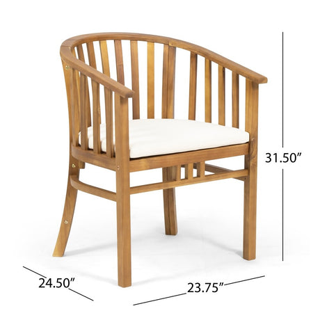 Alondra Outdoor Expandable 6 Seater Acacia Wood Dining Set by Christopher Knight Home