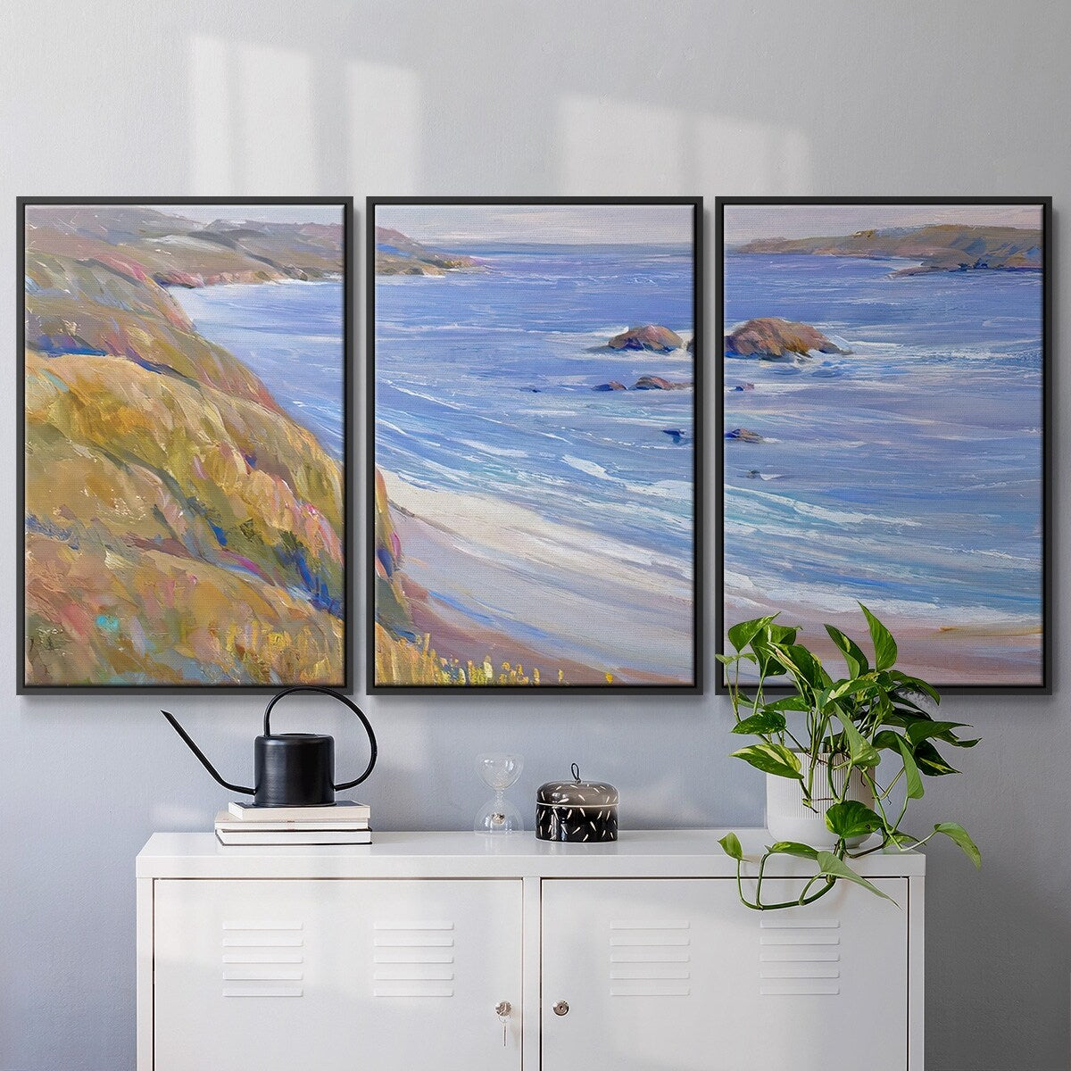 Along the Coast I - Multi Piece Framed Canvas