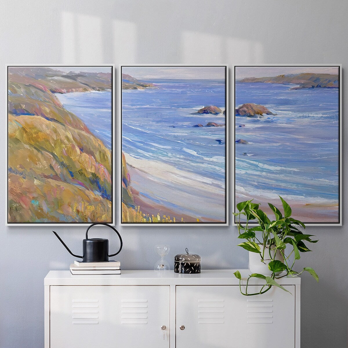 Along the Coast I - Multi Piece Framed Canvas