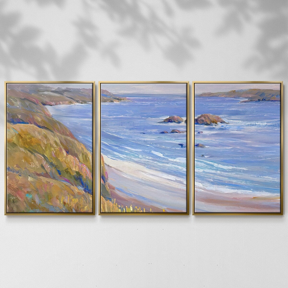 Along the Coast I - Multi Piece Framed Canvas