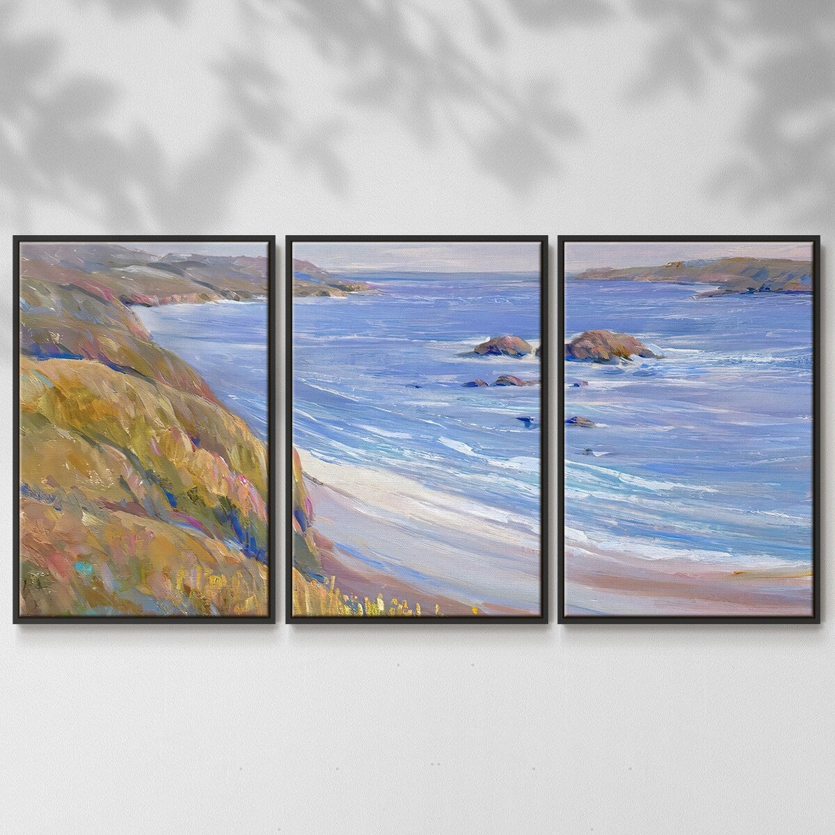 Along the Coast I - Multi Piece Framed Canvas