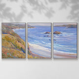 Along the Coast I - Multi Piece Framed Canvas