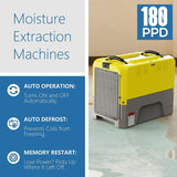 AlorAir 85PPD Large Dehumidifier for commercial with Pump, Capacity up to 180 PPD at Saturation Condition