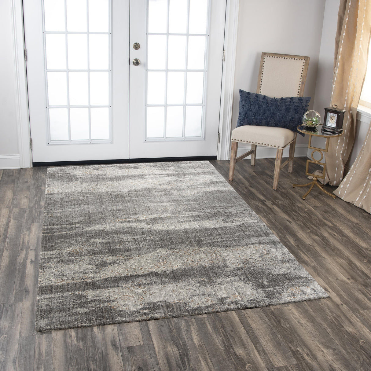 Alora Decor Cara Transitional Gray Recycled Polyester Area Rug