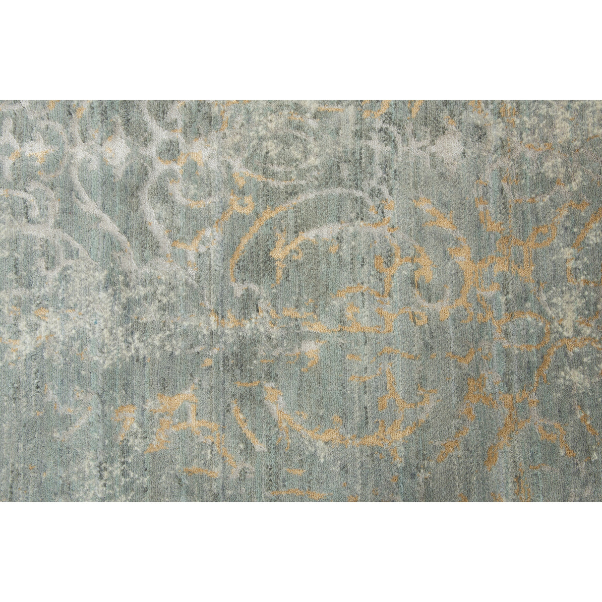 Alora Decor Essential Grey Scroll Wool Blend Rug