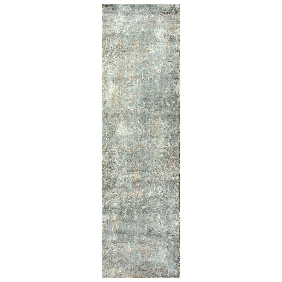 Alora Decor Essential Grey Scroll Wool Blend Rug
