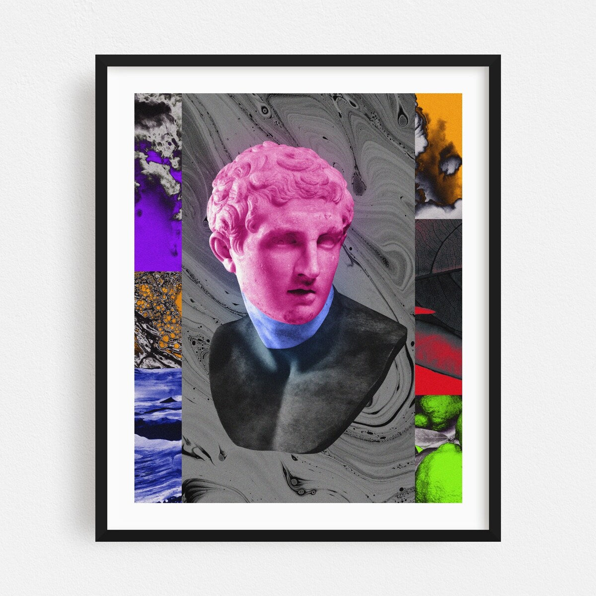 Alpha Omega IV Collage Abstract Figurative People Art Print/Poster