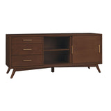 Alpine Furniture Home Decorative Flynn Large TV Console - Walnut - 64"Wx19"Dx27"H