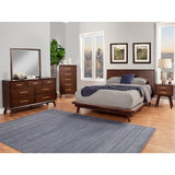Alpine Furniture Gramercy Wood Bedroom Mirror in Walnut