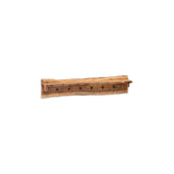 Alpine Natural Live Edge Wood 48" Coat Hooks with Shelf