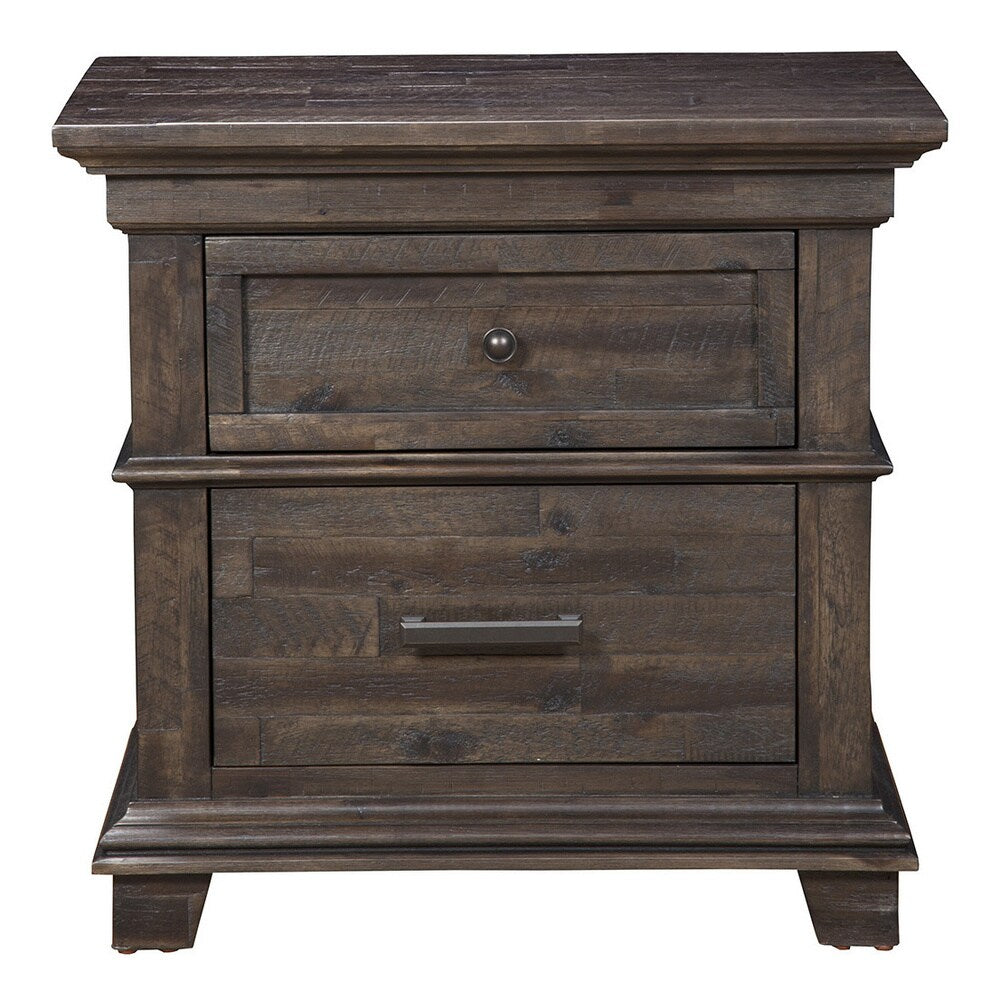 Alpine Newberry 2-drawer Nightstand