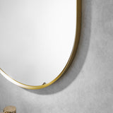 Altair Ispra Oval Bathroom/Vanity Aluminum Framed Wall Mirror - 36 in.