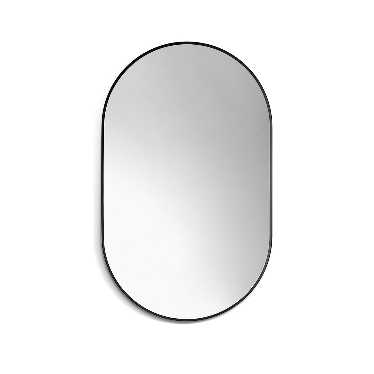 Altair Ispra Oval Bathroom/Vanity Aluminum Framed Wall Mirror - 36 in.