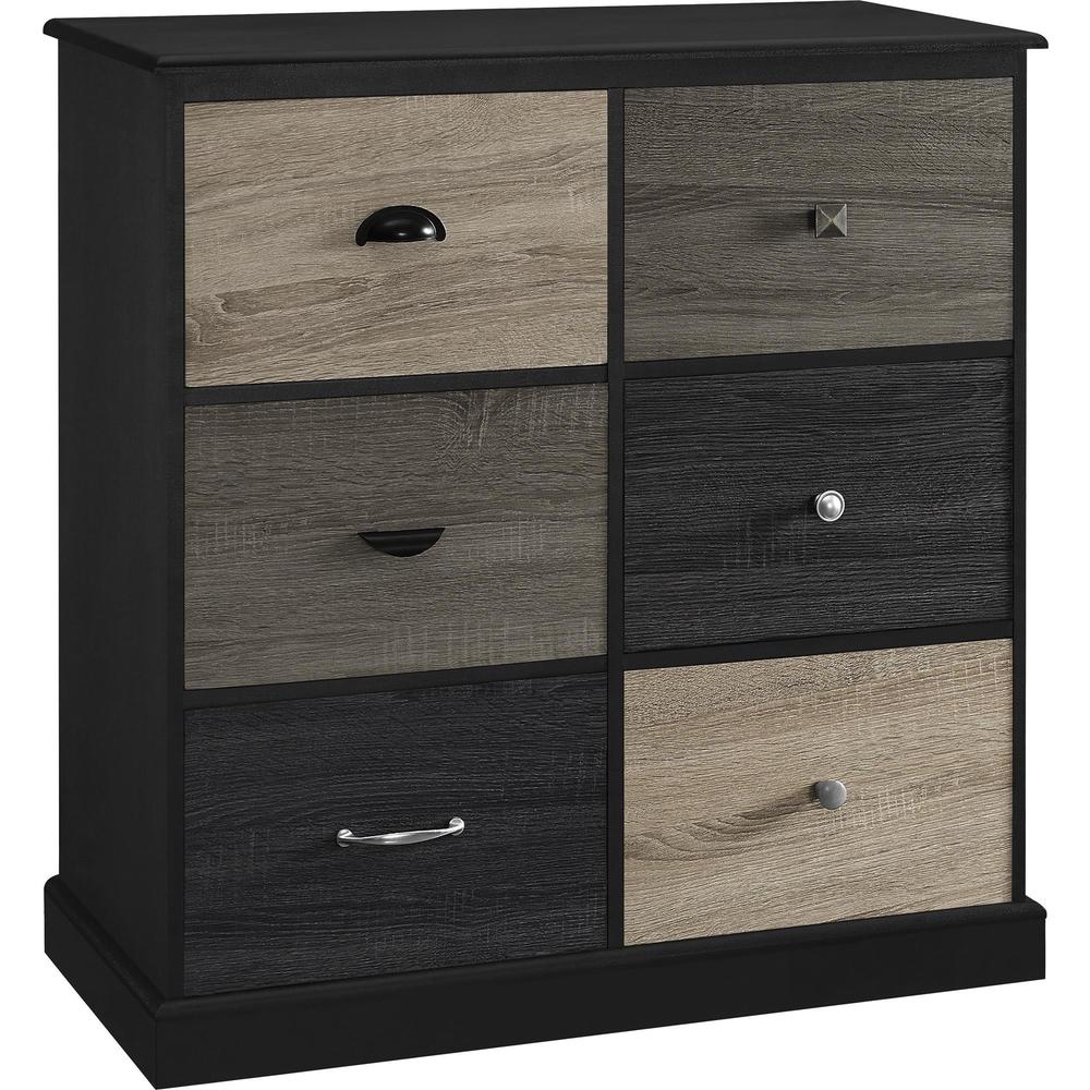 Ameriwood Home Blackburn 6-door Storage Cabinet with Multi-colored Door Fronts