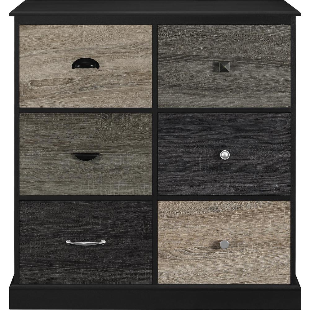 Ameriwood Home Blackburn 6-door Storage Cabinet with Multi-colored Door Fronts
