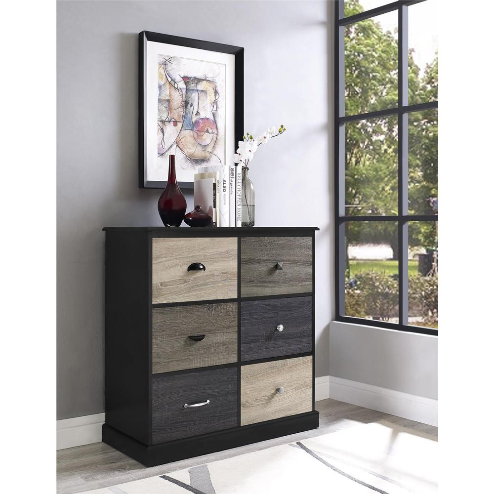 Ameriwood Home Blackburn 6-door Storage Cabinet with Multi-colored Door Fronts