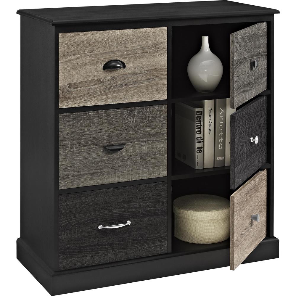 Ameriwood Home Blackburn 6-door Storage Cabinet with Multi-colored Door Fronts