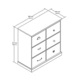 Ameriwood Home Blackburn 6-door Storage Cabinet with Multi-colored Door Fronts