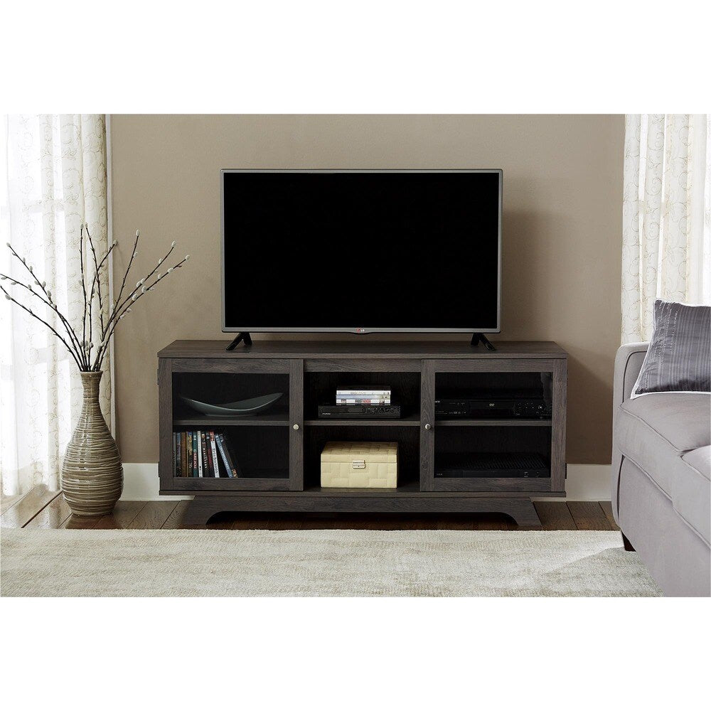 Ameriwood Home Englewood Weathered Oak 55-inch TV Stand - n/a