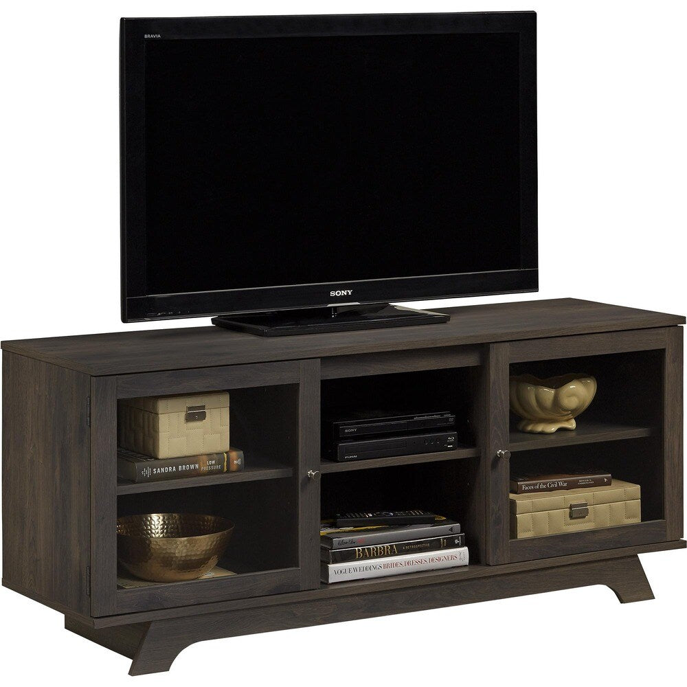 Ameriwood Home Englewood Weathered Oak 55-inch TV Stand - n/a