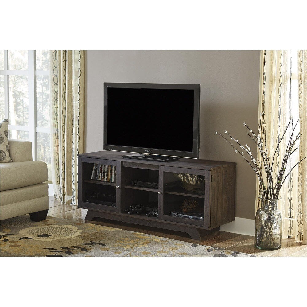 Ameriwood Home Englewood Weathered Oak 55-inch TV Stand - n/a