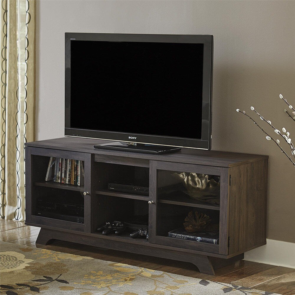 Ameriwood Home Englewood Weathered Oak 55-inch TV Stand - n/a