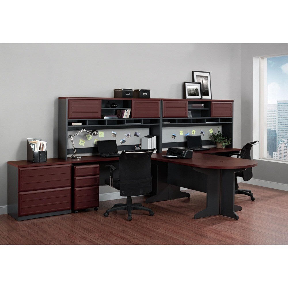 Ameriwood Home Pursuit Cherry/ Grey Lateral File