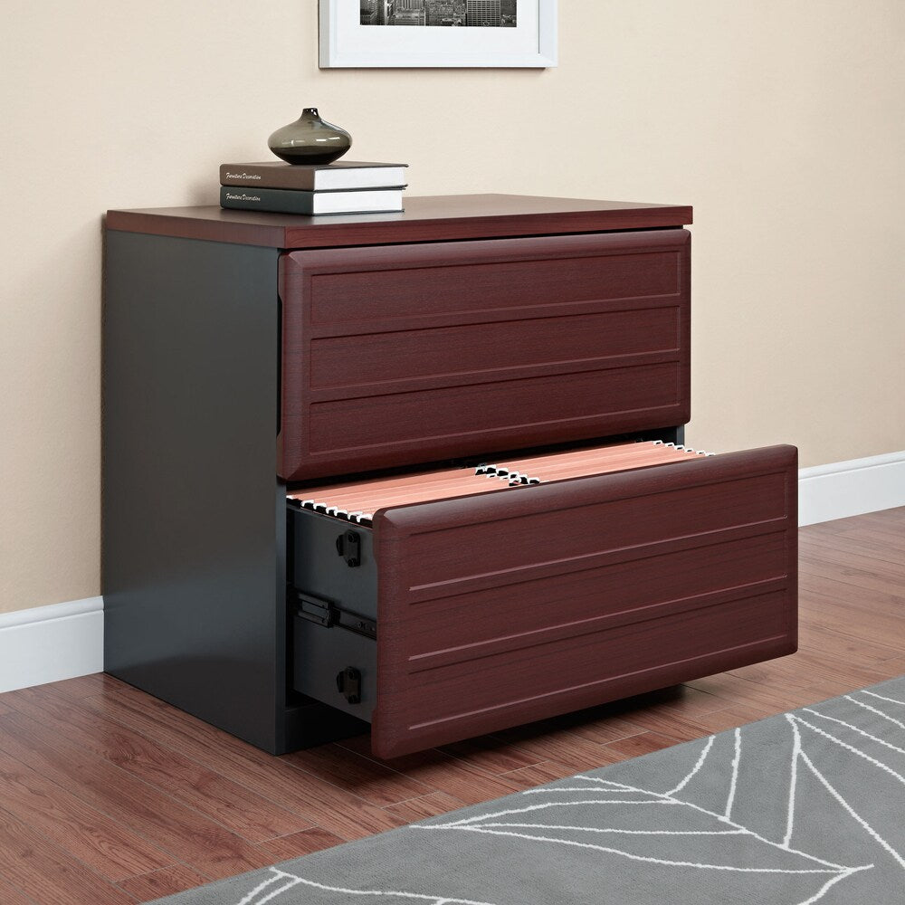 Ameriwood Home Pursuit Cherry/ Grey Lateral File