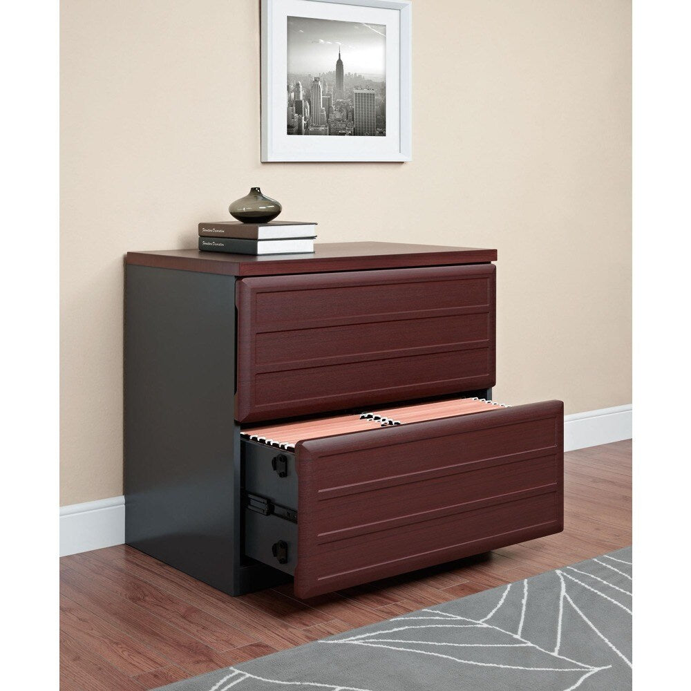 Ameriwood Home Pursuit Cherry/ Grey Lateral File