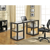 Ameriwood Home Stanley Black Oak Deluxe Parsons Computer Desk