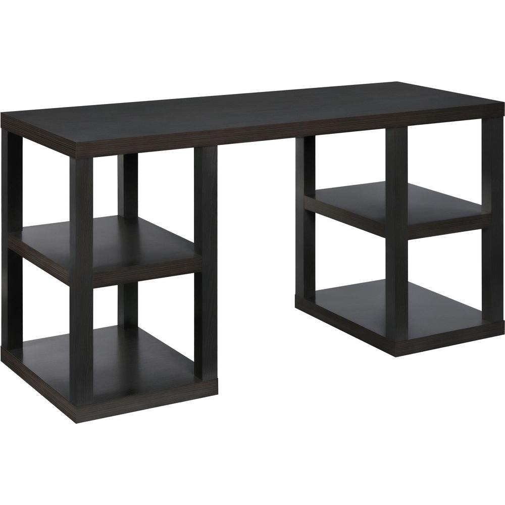 Ameriwood Home Stanley Black Oak Deluxe Parsons Computer Desk
