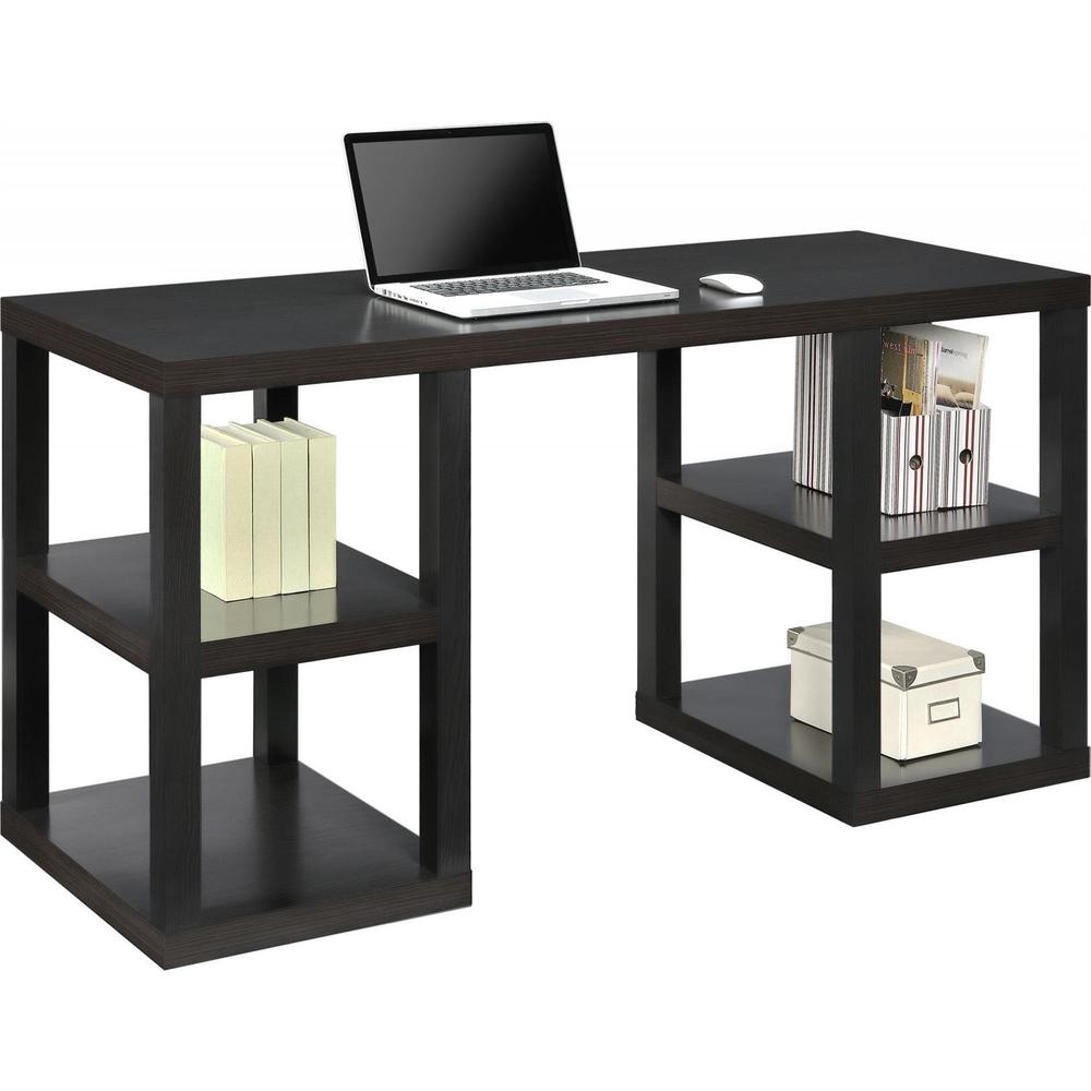 Ameriwood Home Stanley Black Oak Deluxe Parsons Computer Desk