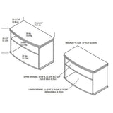 Altra Buckner Swivel Top Black TV stand